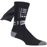 1 Pair Black Disney Star Wars Darth Vader Cape Socks Men's 11-13 Mens - Film & TV Characters