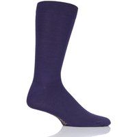 1 Pair Purple Rain Colour Burst Bamboo Socks with Smooth Toe Seams Men's 7-11 Mens - SOCKSHOP