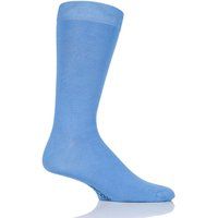 1 Pair Mr Blue Sky Colour Burst Bamboo Socks with Smooth Toe Seams Men's 12-14 Mens - SOCKSHOP