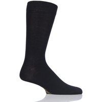 1 Pair Back In Black Colour Burst Bamboo Socks with Smooth Toe Seams Men's 6-11 Mens - SOCKSHOP