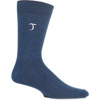 1 Pair T Denim New Individual Embroidered Initial Socks - P-T Men's 7-11 Mens - SOCKSHOP
