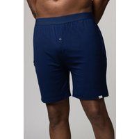 Mens 1 Pack Lazy Panda Bamboo Loungewear Selection Shorts Navy Shorts Medium