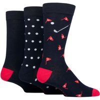 Mens 3 Pair SOCKSHOP Lazy Panda Novelty Bamboo Socks Golf 7-11