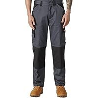 Dickies - Trousers for Men, Everyday Pants, Regular Fit, Grey/Black, 40W/32L