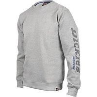 Dickies - Sweatshirt for Men, Okemo Crewneck Sweatshirt, Better Cotton Initiative, Grey Melange, XL