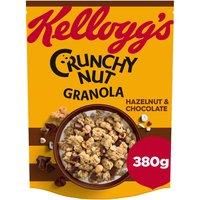 Kellogg/'s Crunchy Nut Hazelnut & Chocolate Granola Bag, 380g