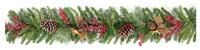 Premier Decorations 1.8M Natural Frosted Garland