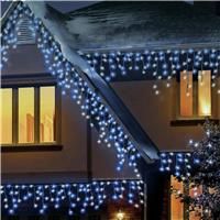 Premier Decorations - 960 Multi Action Snowing Icicles LED Lights with Timer - White JNS_447363