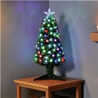 Premier Decorations 3ft Pre-Lit Christmas Tree - Green