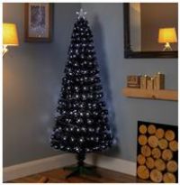 Premier Decorations 6ft Fibre Optic Slim Christmas Tree