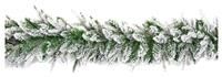 Premier Decorations 1.8m Snow Garland - Green