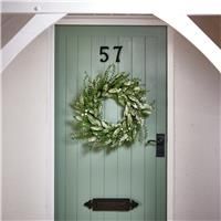 Premier Frosted Eucalyptus Wreath White Berries 50cm - DF199231
