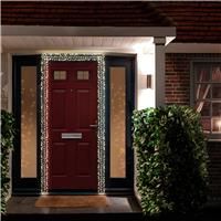 800 LED 5.5m Premier Christmas Outdoor Wire Cluster Lights Timer Cool White