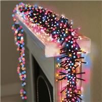 Premier Christmas Cluster Lights - Multi Choice - Outdoor Multi Function & Timer