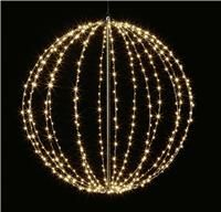 Premier 40cm Christmas Metal Frame Ball - Black