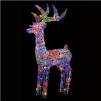 Premier Christmas 160 LED Indoor Outdoor Soft Acrylic Reindeer 1.15m - MULTI