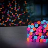 10m 100 LED Pearl Berry Rainbow String Lights Garden Christmas Lights with Timer