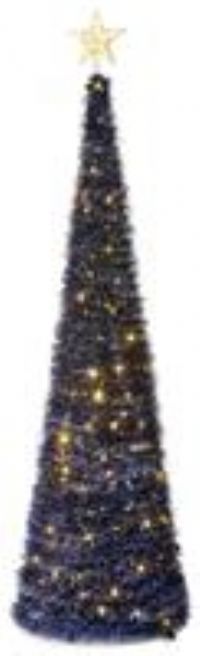 Premier Decorations 6ft Pop Up Slim Christmas Tree - Blue