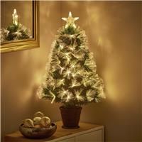 Premier Decorations 2ft Fibre Optic Small Christmas Tree
