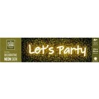Neon LED Sign Wall Light Lets Party Home Decorative Celebrate Bar Warm White