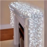 Premier 2000 LED ClusterBrights 25M - White Clear Cable