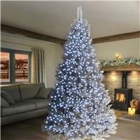 Premier 2000 LED TreeBrights Multi-Action Timer 50M - White Clear Cable