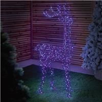 Premier 1.55m Multi Action Enchanted Standing Stag 594 LEDs