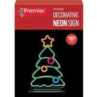 PREMIER 25 cm Christmas Tree Table Top Neon Sign