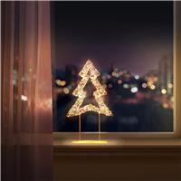 Rose Gold Table Top Tree with 720 Twinkling Warm White LEDs 45cm