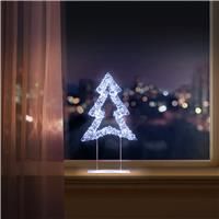Silver Table Top Tree with 720 Twinkling White LEDs 45cm