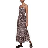 Whistles Dress Eleta Leopard Silk Mix Dress Brown BNWT - Sizes