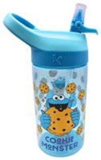 Hox Sesame Street Cookie Monster Sipper Water Bottle - 500ml