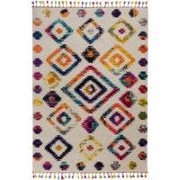 Zumra Berber Rug Pink, Blue and Yellow