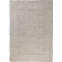 Boston Wool Border Rug Grey
