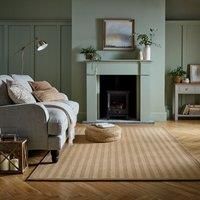 Herringbone Jute Border Rug Herringbone Border Natural