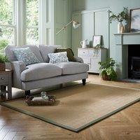 Herringbone Jute Border Rug Herringbone Border Natural