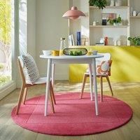 Boston Wool Border Round Rug