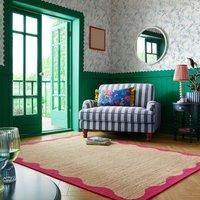 Sophie Robinson Wave Jute Border Rug