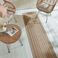 Stripe Border Indoor Outdoor Runner