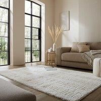 Rune Carved Geo Shaggy Rug