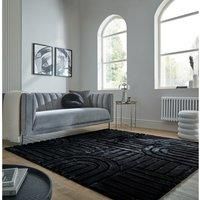 Supersoft Lush Geometric Faux Fur Arch Rug