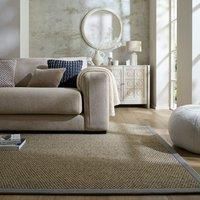 Sisal Look Washable Border Rug