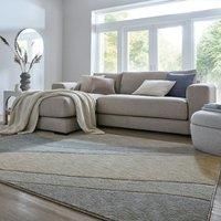 Wave Abstract Carved Rug