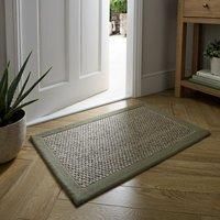 Sisal Look Washable Border Doormat