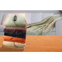 Schallen Premium Comfort Electric Heated Blanket, Remote Control with 3 Heat Settings (Single, Soft Fleece Electric Blanket)