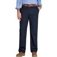 Mens Cotton Chino Trousers Stain and Water-Resistant with Elasticated Waist by