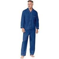Tootal Men's Champion Plain Cotton-Blend Pyjamas in Navy | Size: Medium
