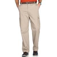 Chums Men's Cotton Cargo-Style Trousers in Off-White | Size: 46R