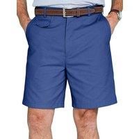 Chums Men's Cotton Chino Shorts with Discreet Side Elastication in Navy | Size: 40