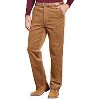 Chums Men/'s Cotton Corduroy Trouser Stylish & Comfortable Hidden Extra Waistband Pants for Men Fawn 40W / 33L